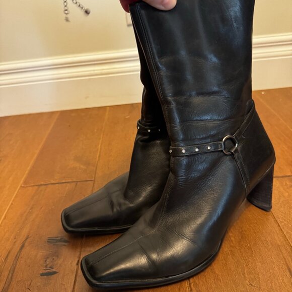 Arnold Churgin Italian Leather Calf-Height Boots – Size 38.5 – VGUC - Picture 9 of 9